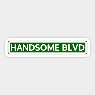 Handsome Ave Street Sign Sticker